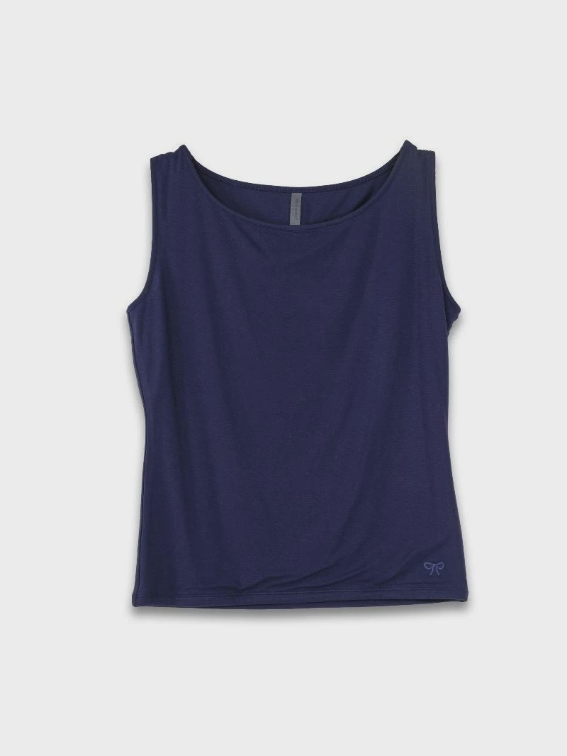 SS Double Layer Scoop Neck Tank