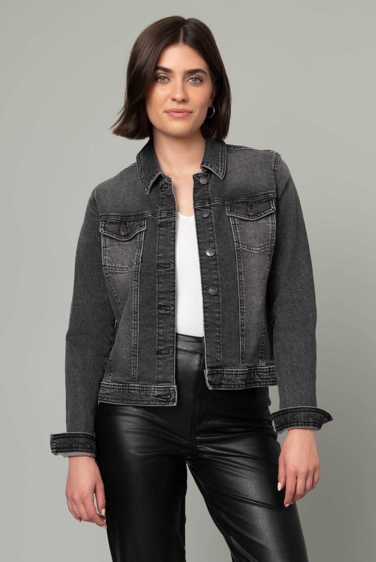 Midnight Edge Black Denim Jacket