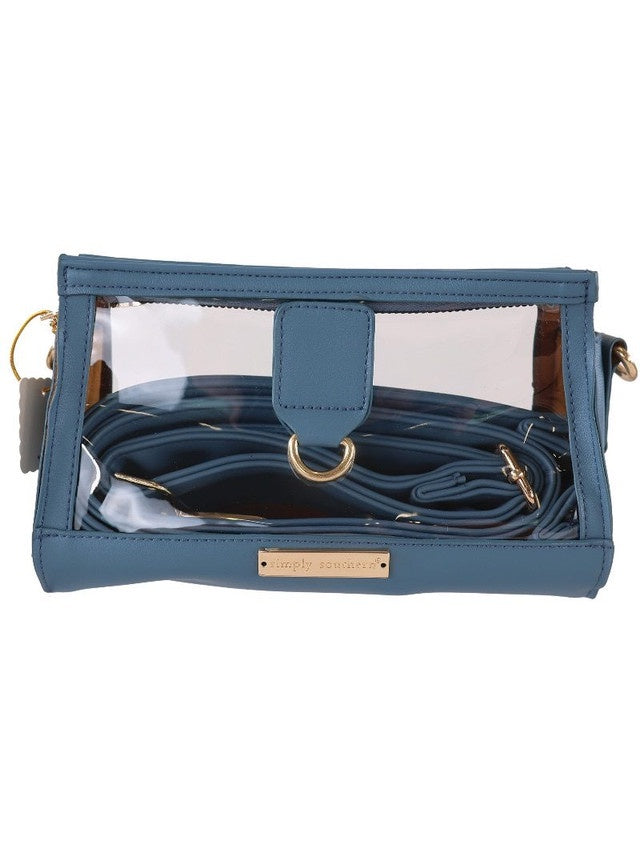 SS Stadium Blue Clutch Simply Southern