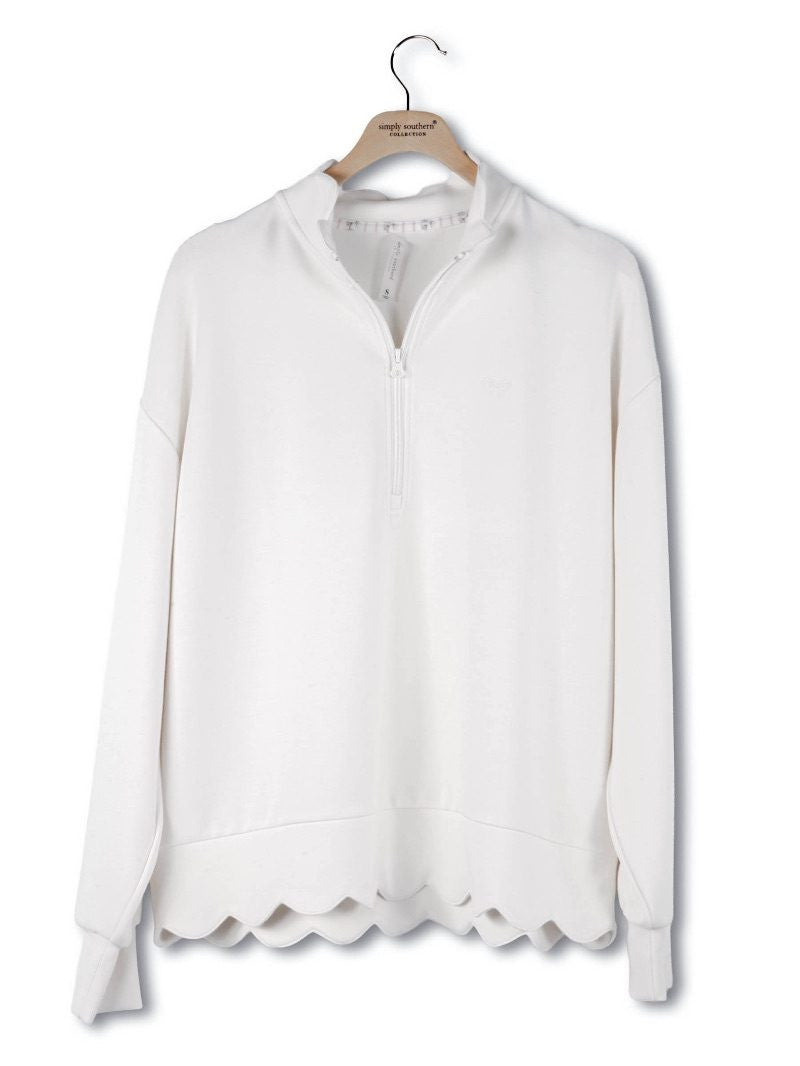SS Super Soft Quarter Zip Pullover - Pearl