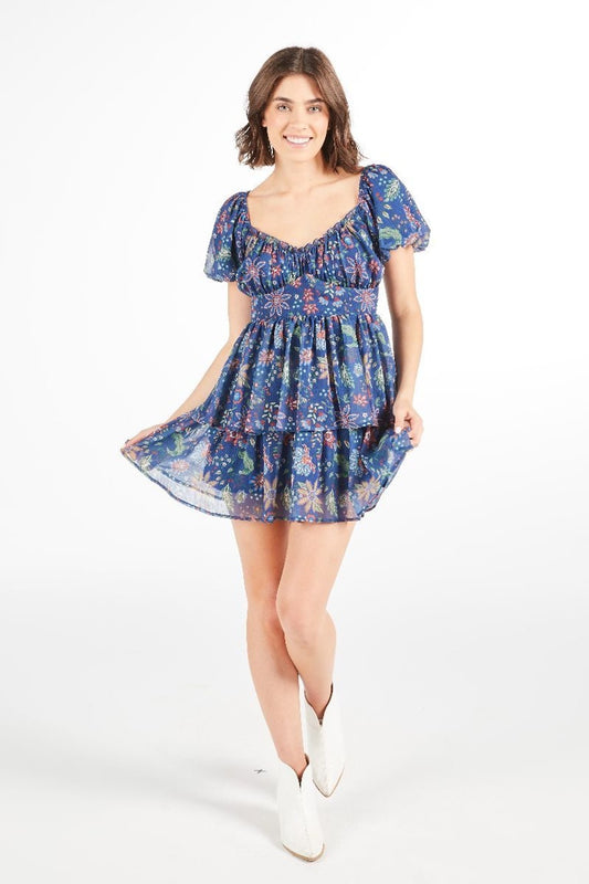 Simply Southern “Lily” Tiered Mini Dress