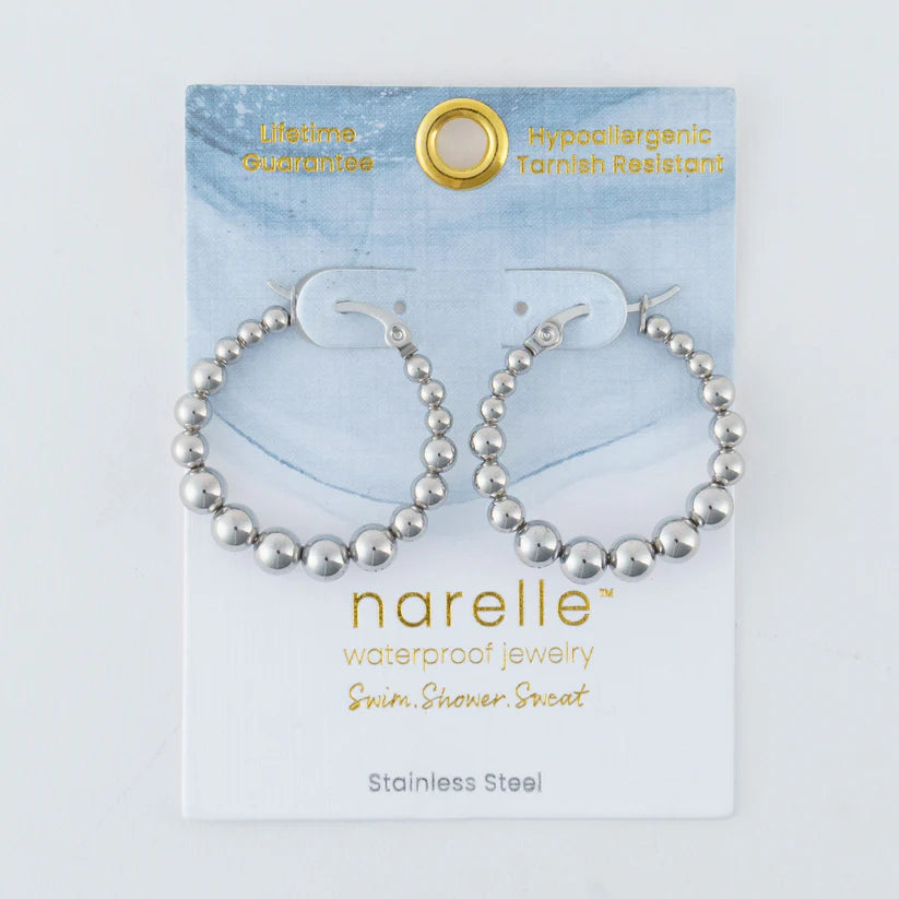 Narelle Waterproof Twisted Chunky Hoop Earrings