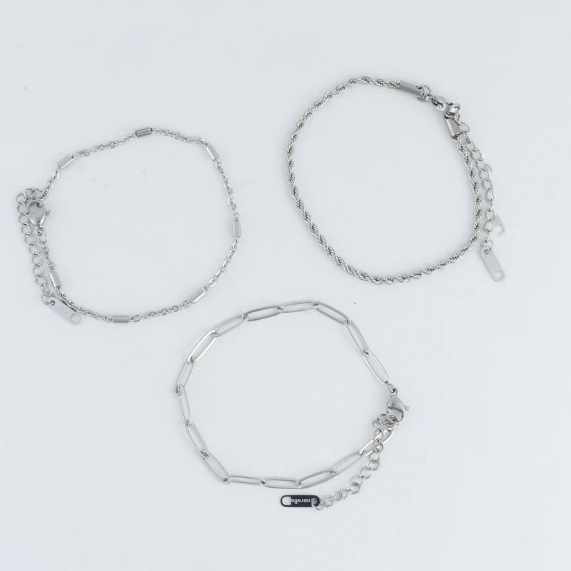Narelle Waterproof Twisted Chain Bracelet Set