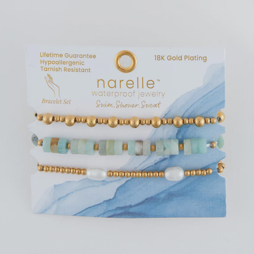 Narelle Waterproof Pearl Bracelet Set