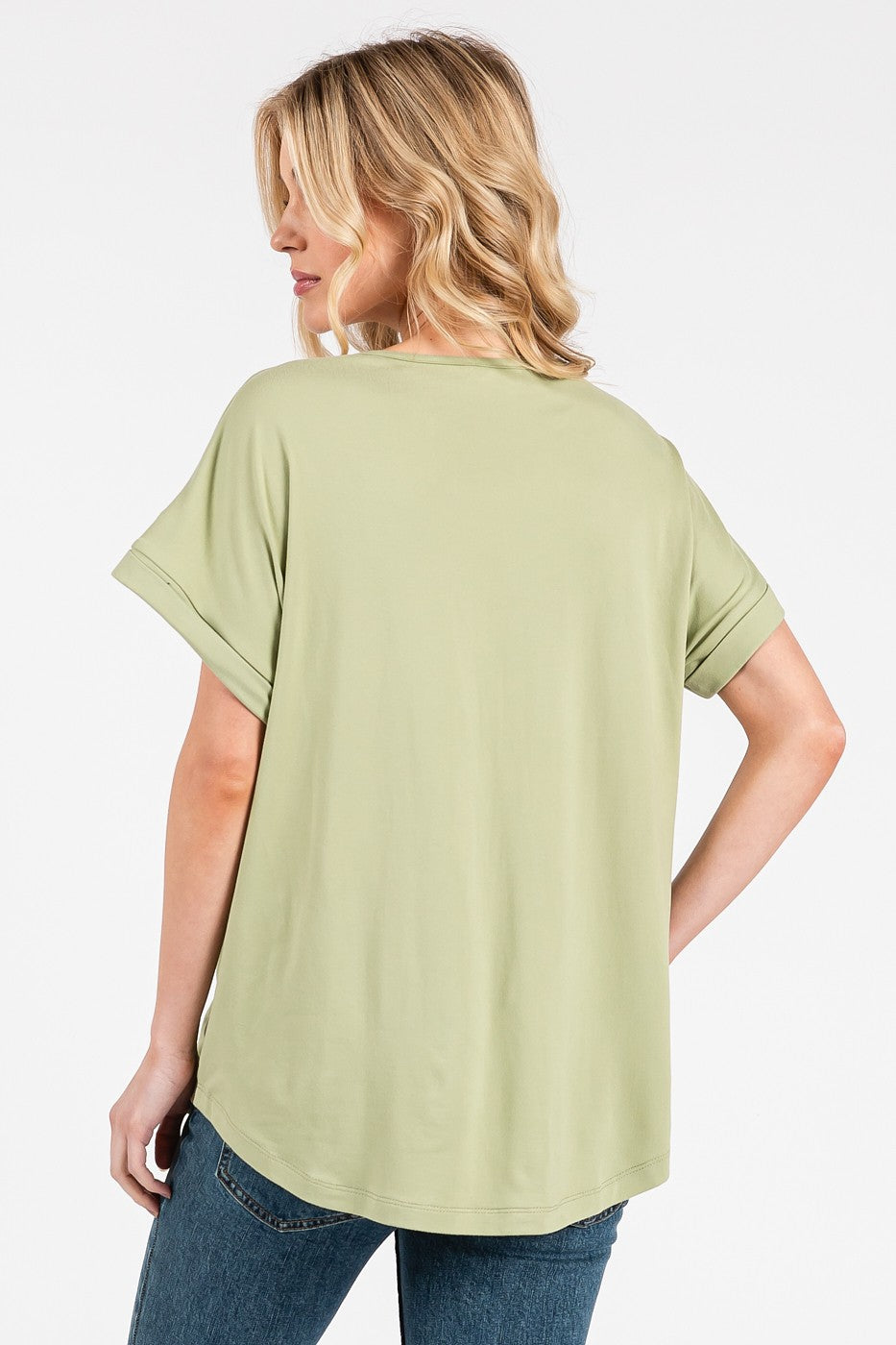 Soft Knit Dolman Sleeve Tee – Relaxed Fit Everyday Top