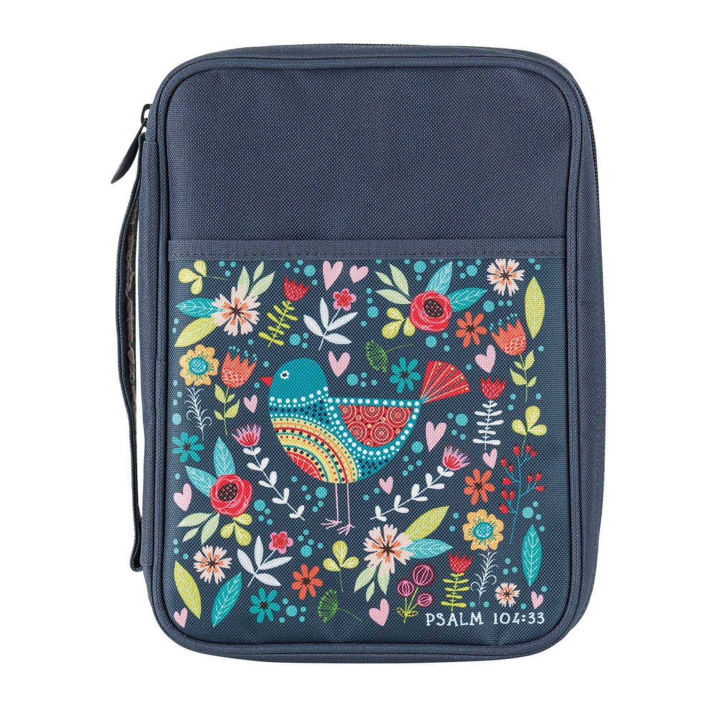 Bird & Floral Design Polyester Bible Cover
