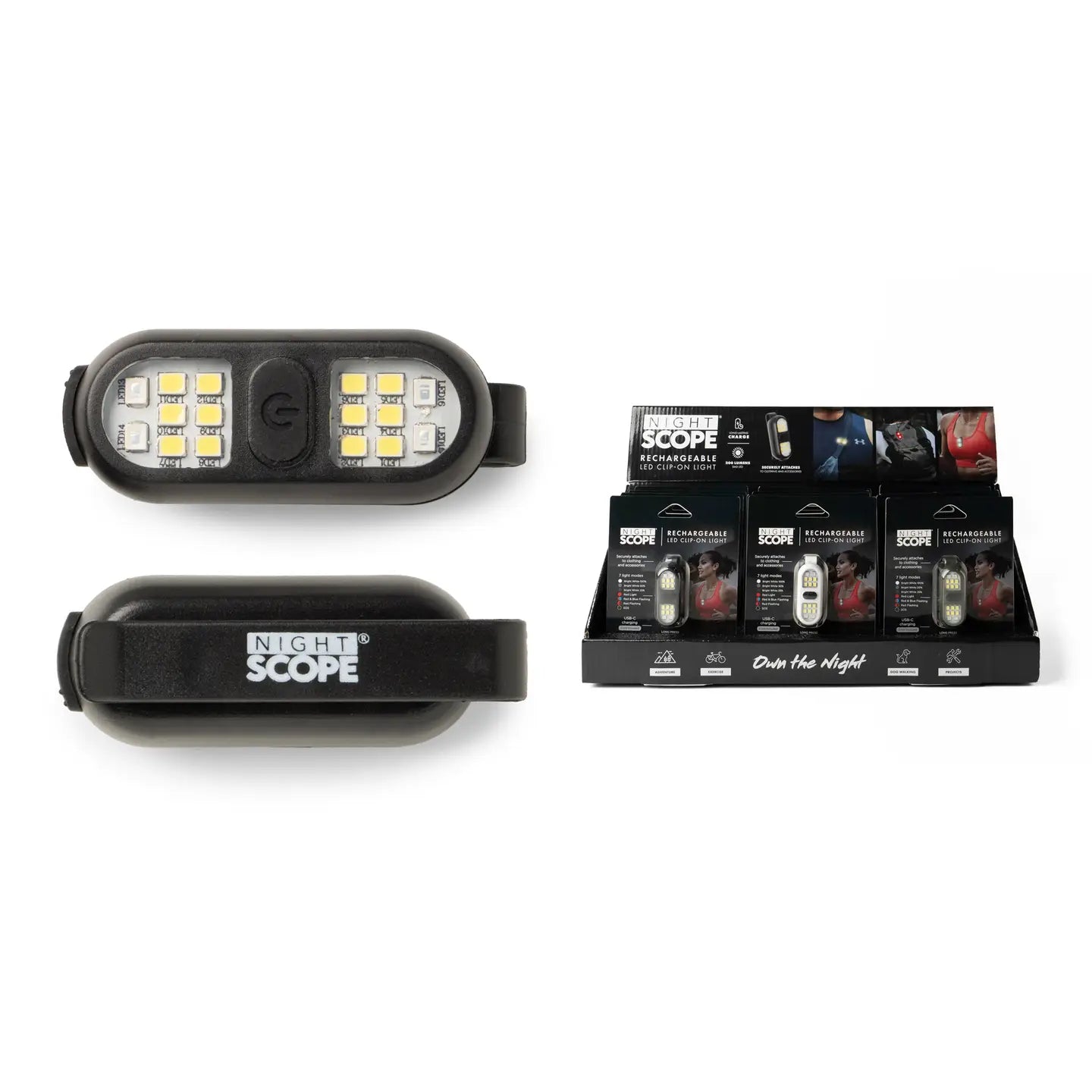 Night Scope Nova Rechargeable Led Clip-On Light