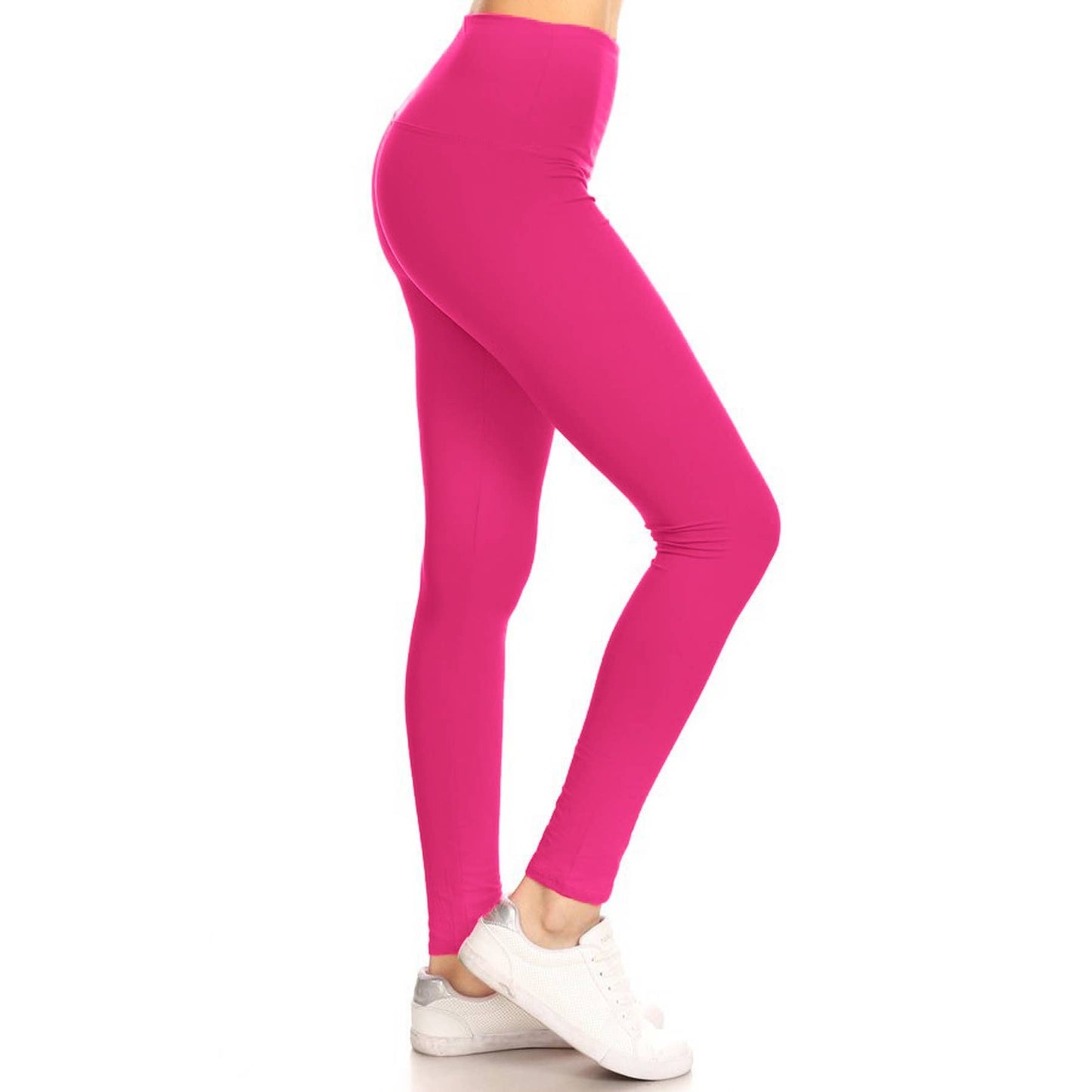 5" Yoga Band Buttery Soft High Waist Leggings: H Dark Charcoal / ONE