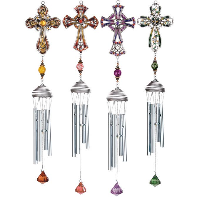 Pewterworks Cross Chime Gift & Garden by Carson