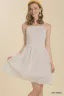 Umgee Off White Smocked Mini Dress