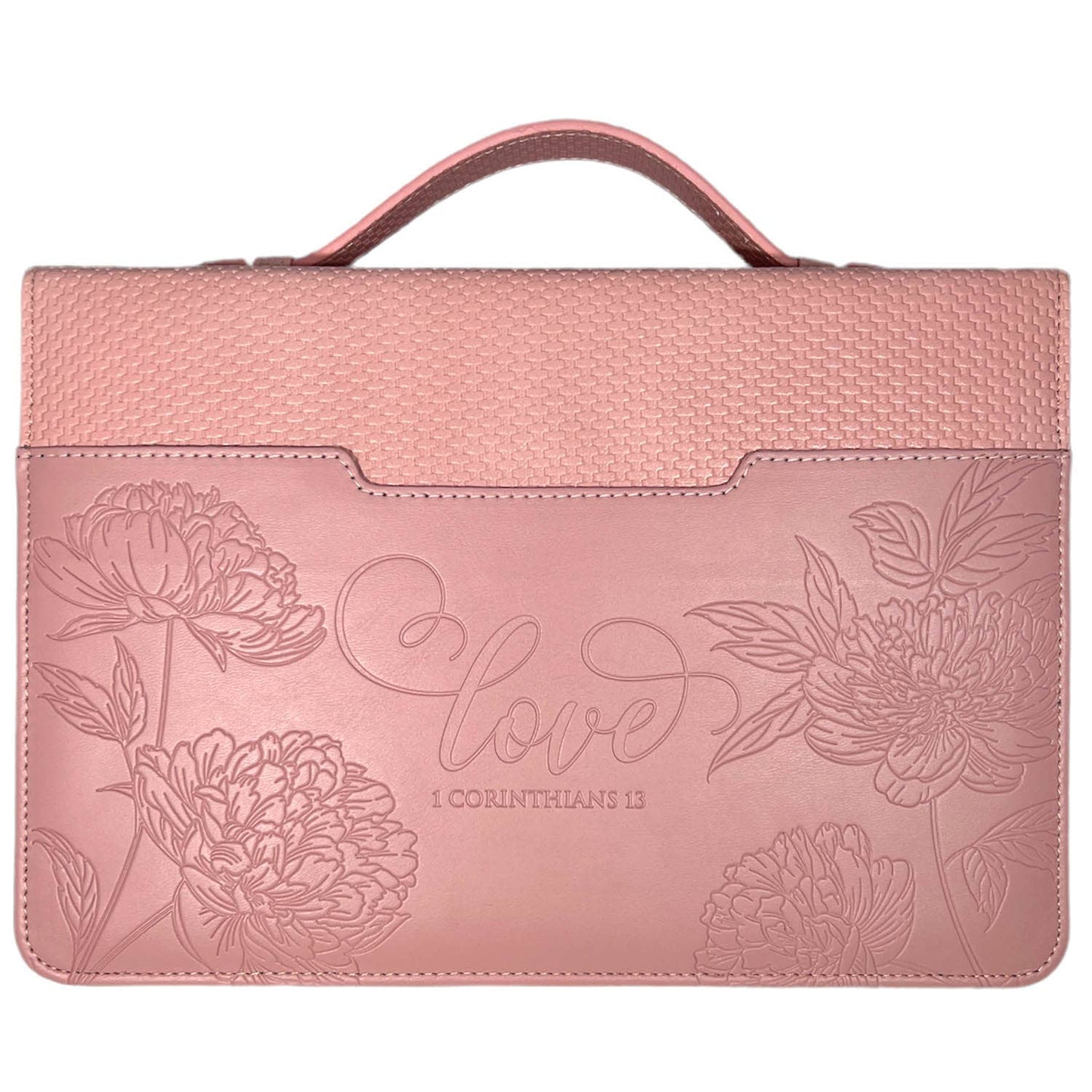 White Dove -Bible Cover WEAVE "LOVE"-PINK-XL