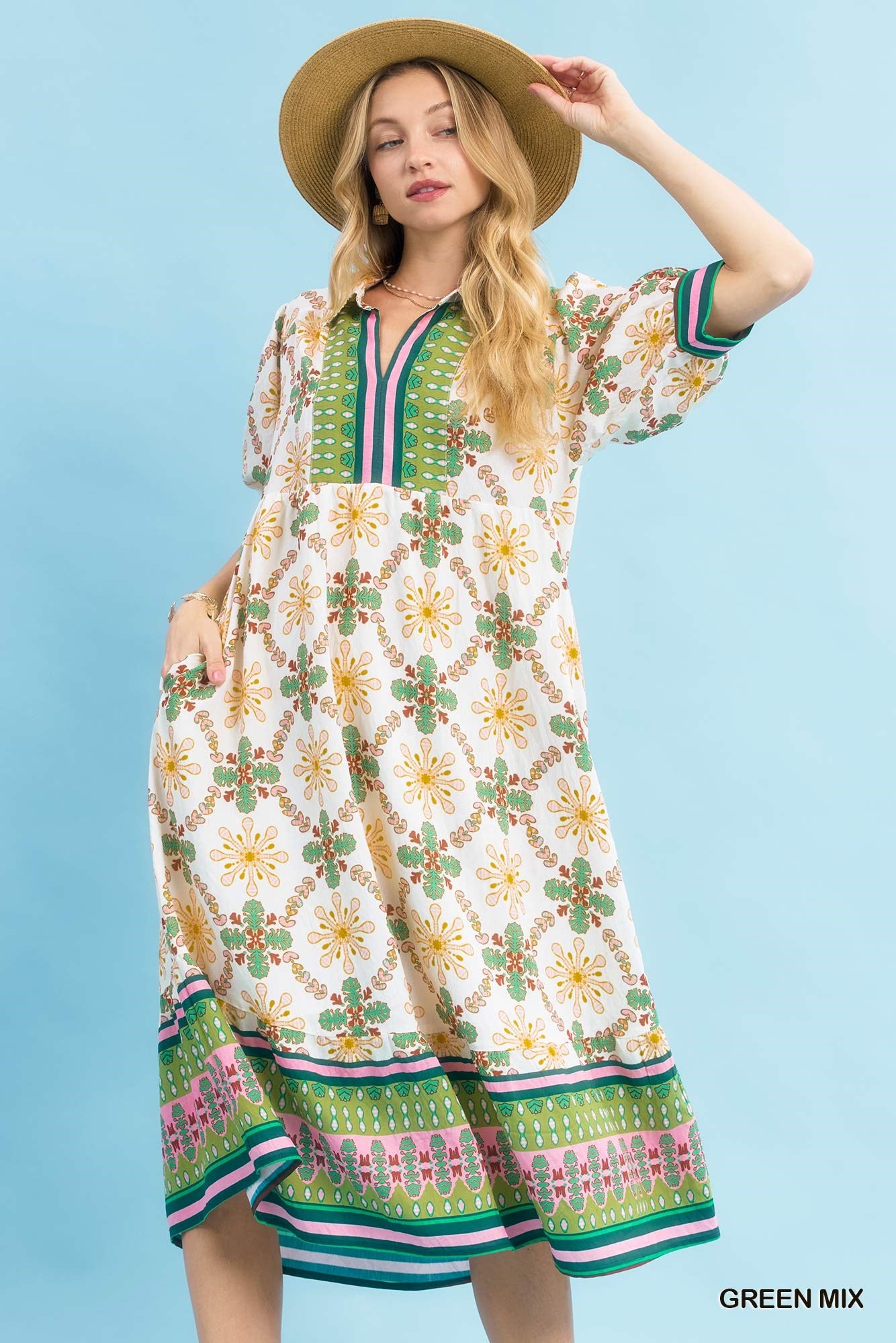 umgee green dress Bloom Trellis Border Midi This eye Moana Dress Princess Moana Color:White Feather stage costumes