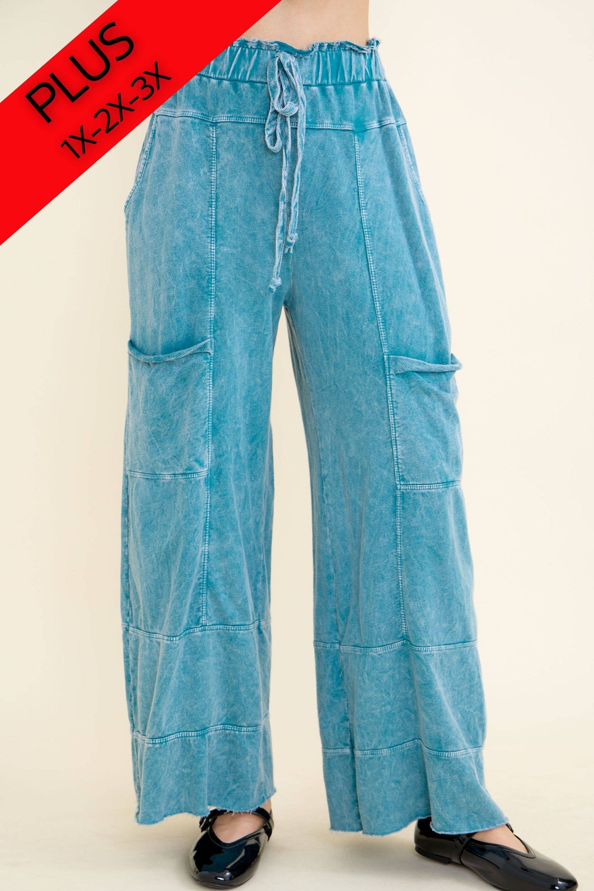 PLUS Mineral Wash Wide leg pants HP5524PLUS