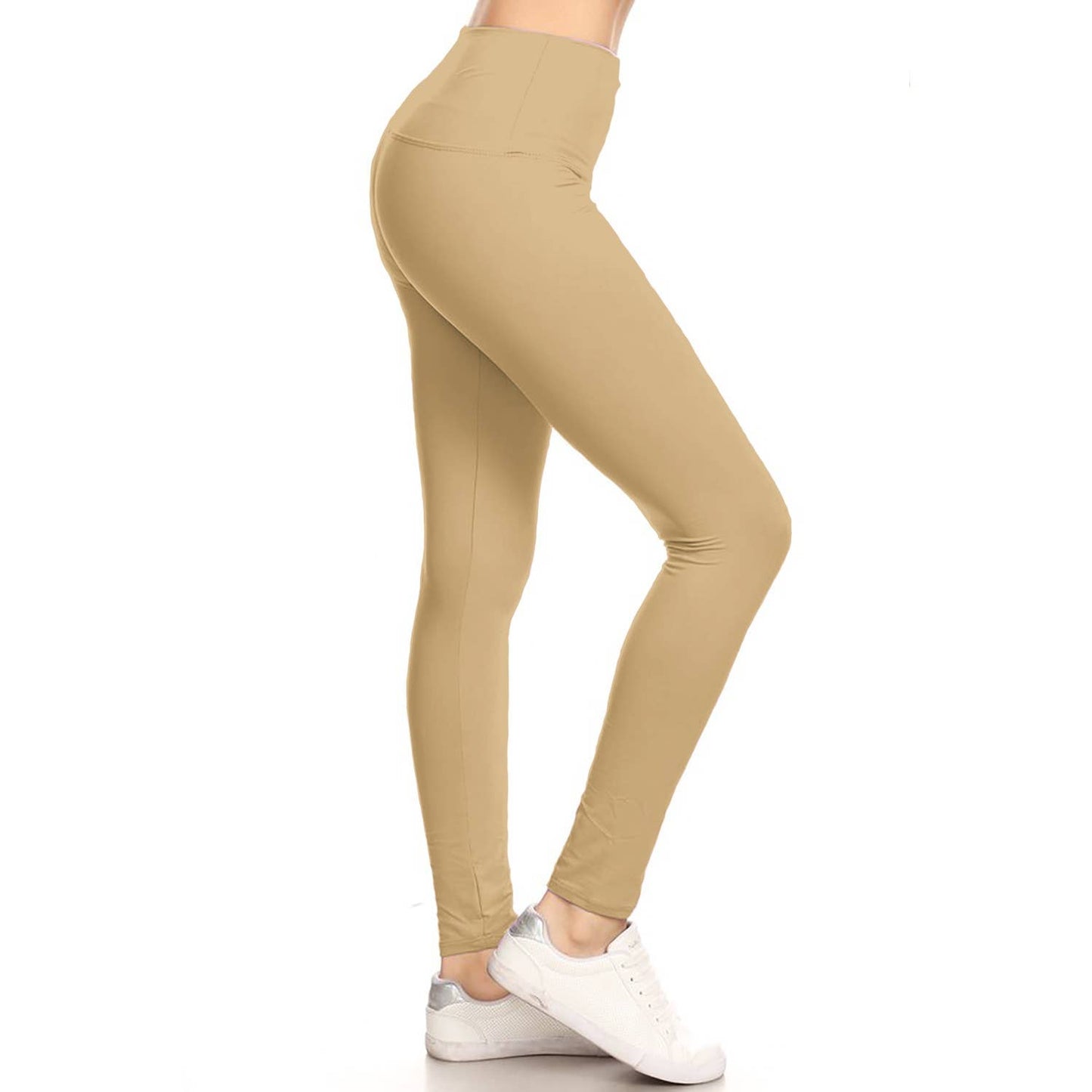 5" Yoga Band Buttery Soft High Waist Leggings: H Dark Charcoal / ONE