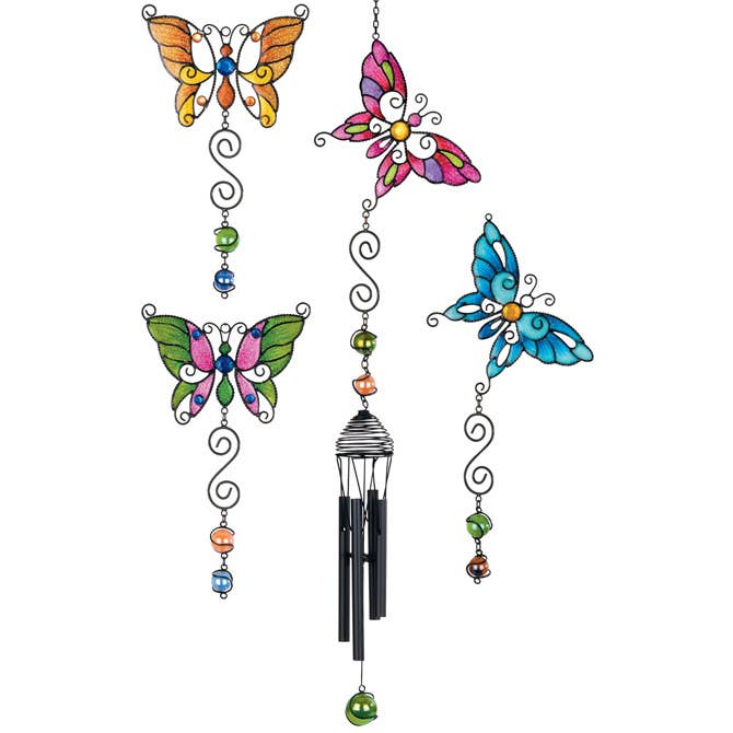 Wireworks Mini Butterfly Chime Gift & Garden by Carson