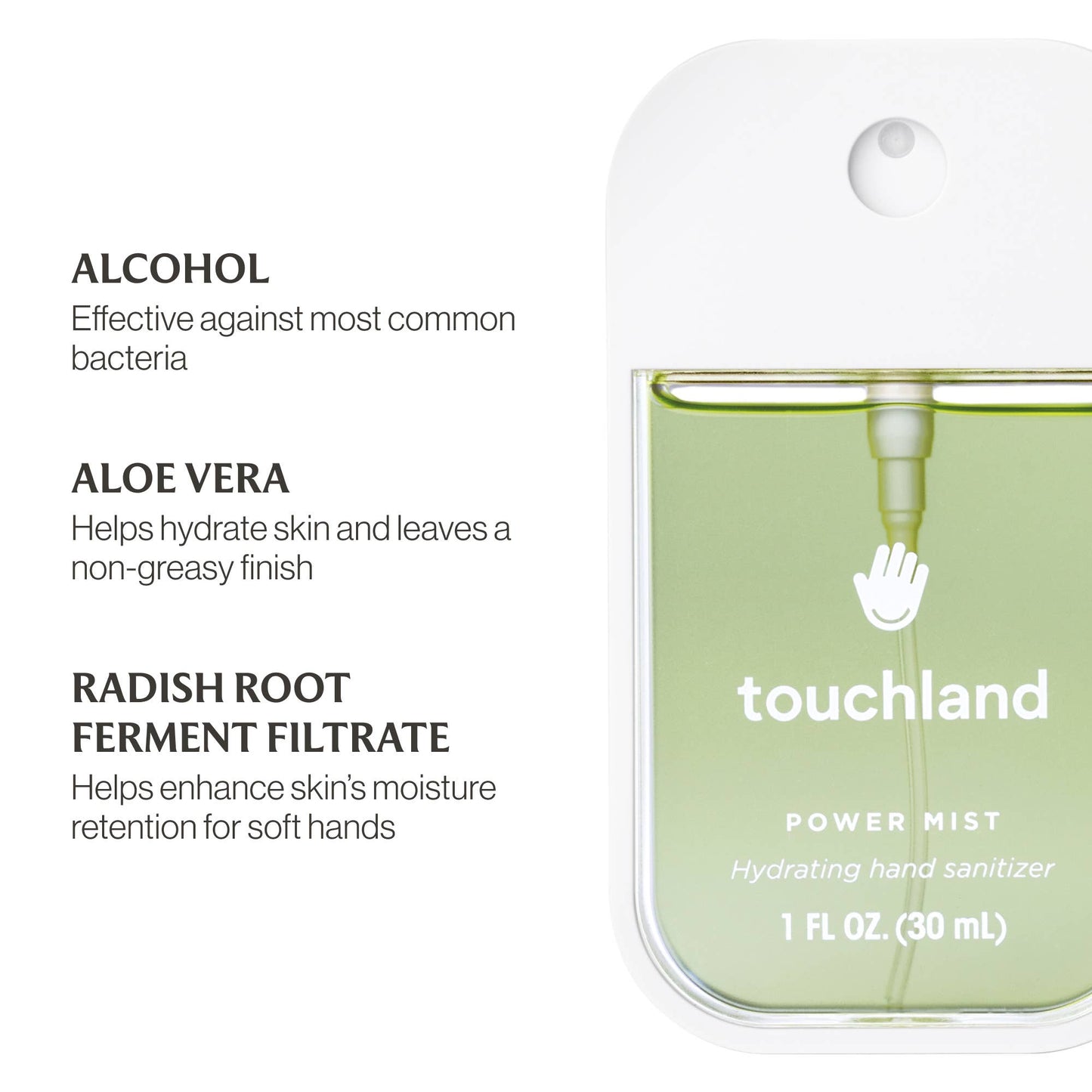 Applelicious Power Mist Hydrating Hand Sanitizer Touchland