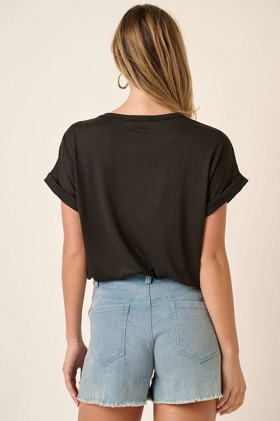 Soft Knit Dolman Sleeve Tee – Relaxed Fit Everyday Top