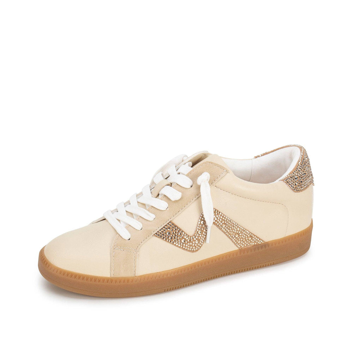 Yellow Box Ziti Natural Rhinestone Sneaker