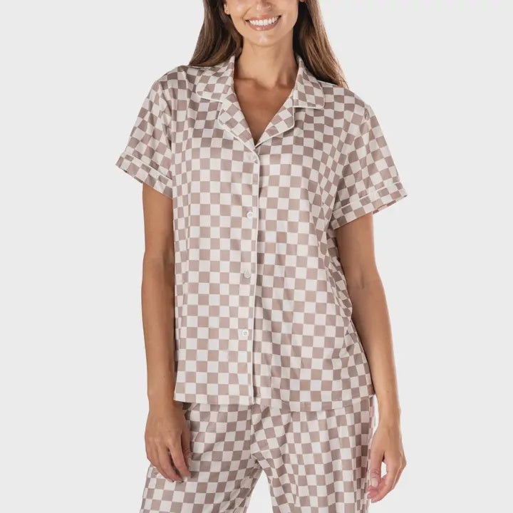 Hello Mello Breezy Does It Pajama Tops - Late Checkout