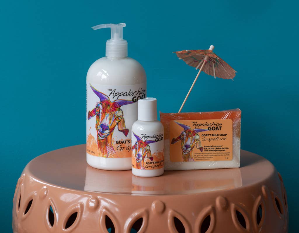 5oz Grapefruit Goats Milk Soap Slice The Appalachian Goat