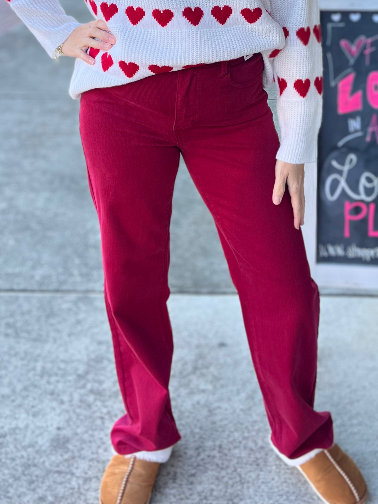HW Heart Shaped Back Pockets 90's Straight