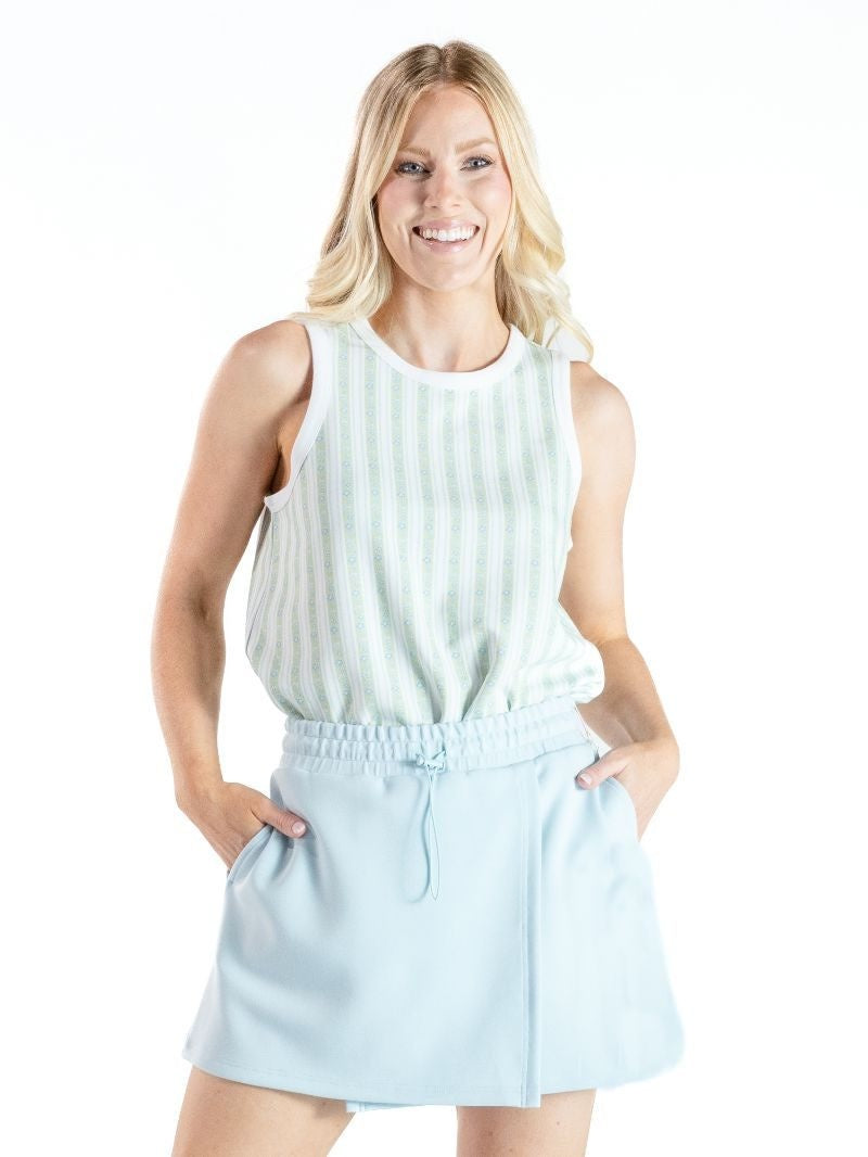 Simply Southern Blue Lounge Wrap Skort