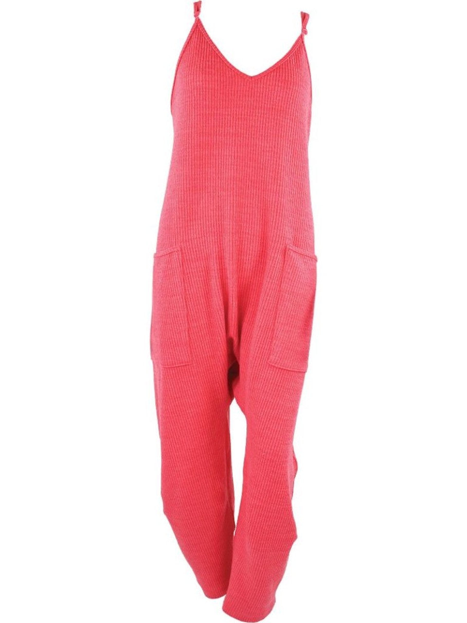Simply Southern Knit Jumpsuit +PLUS - Pink Simply Southern