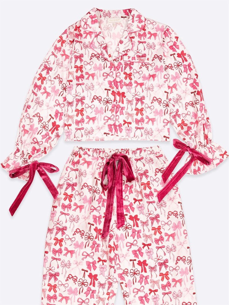 Kids SS Bow Pajamas (Sold as a set)