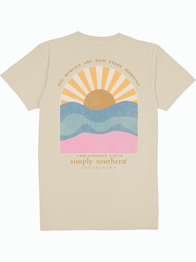 SS His Mercies Sunrise Tee Simply Southern
