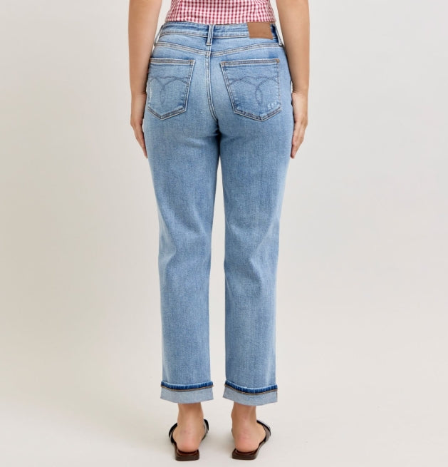 Judy Blue MR Boyfriend w/ Destroy & Cuff