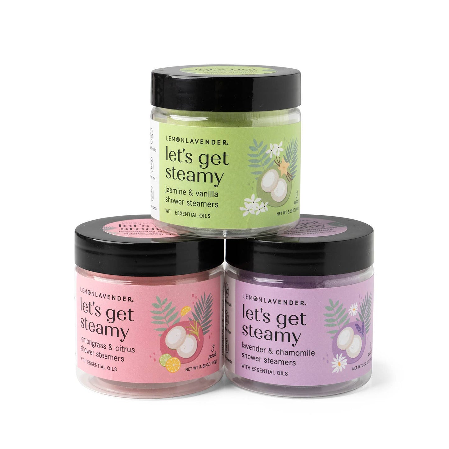 Lemon Lavender Shower Bombs 3 pack DM Merchandising
