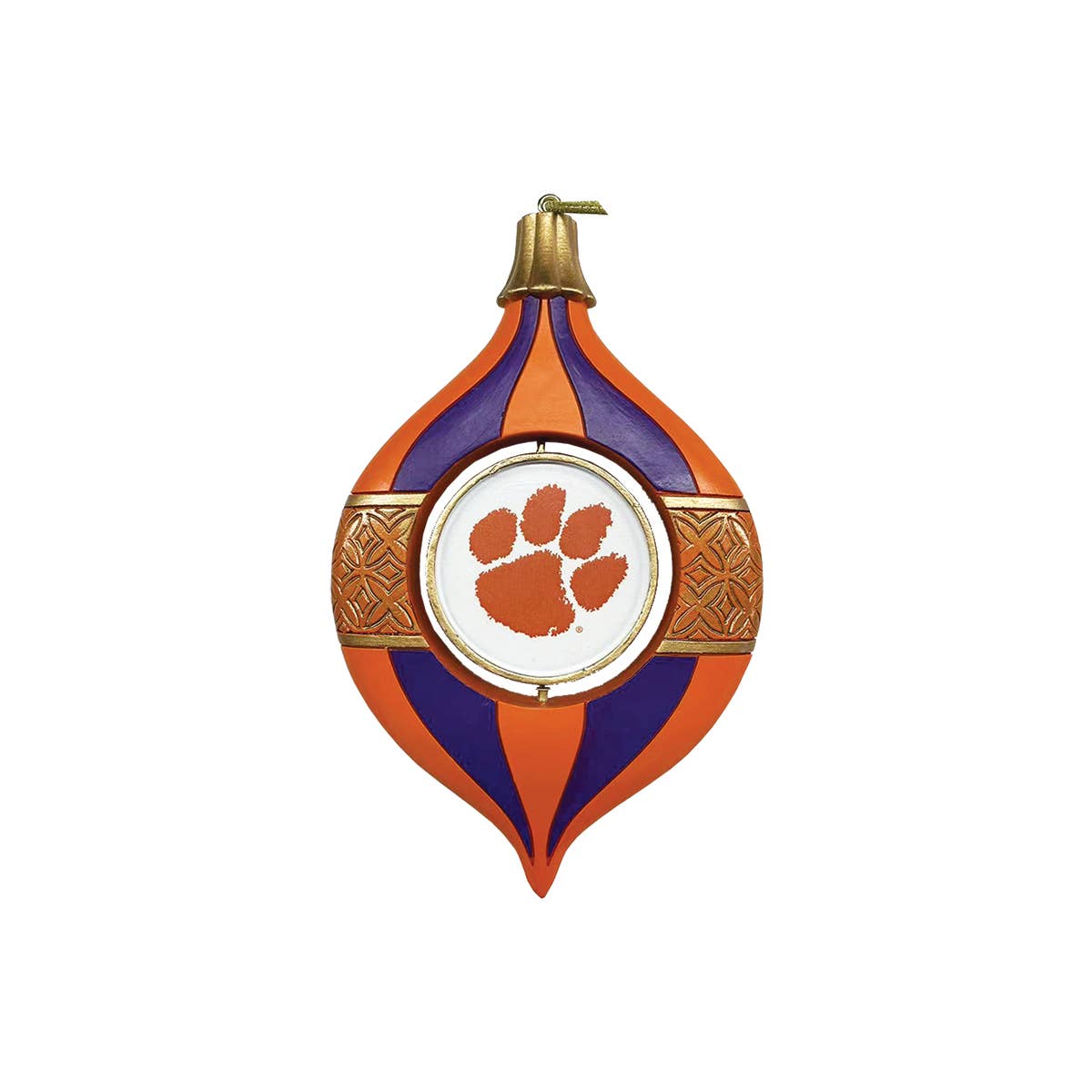 5.5" Clemson Spinning Bulb Ornament