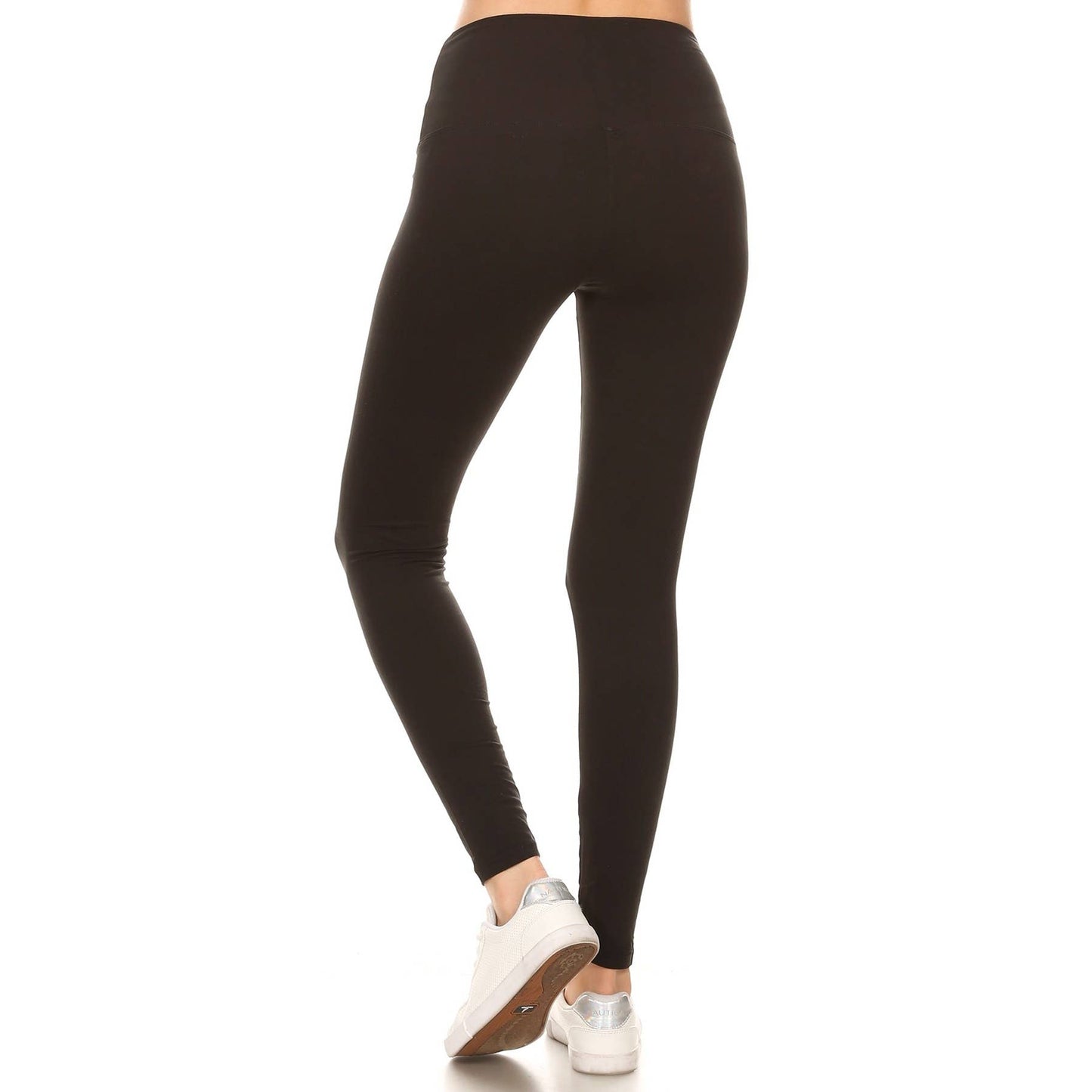 5" Yoga Band Buttery Soft High Waist Leggings: H Dark Charcoal / ONE