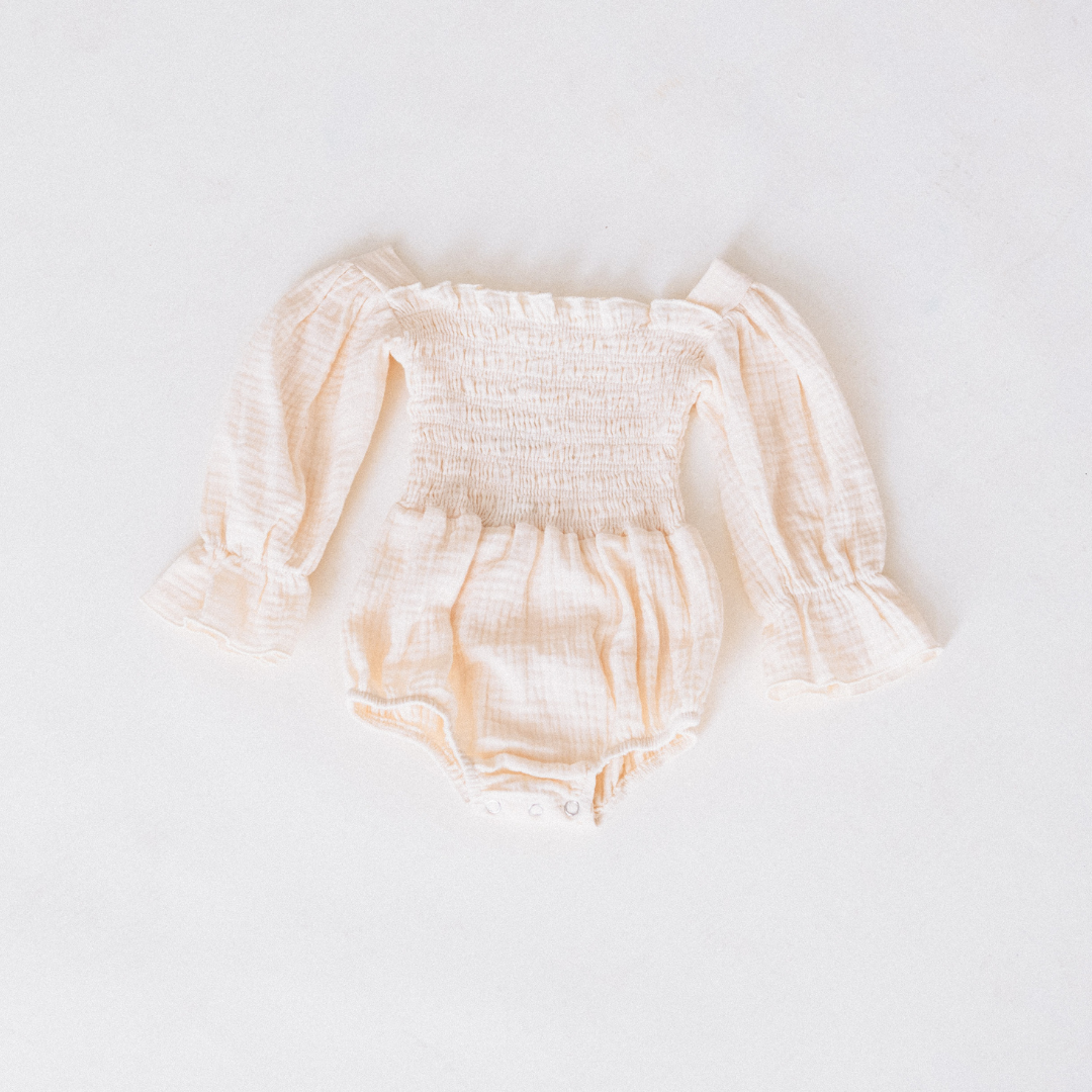 Muslin Puffed Sleeve Mommy & Me Dress - Infant: 9-12M
