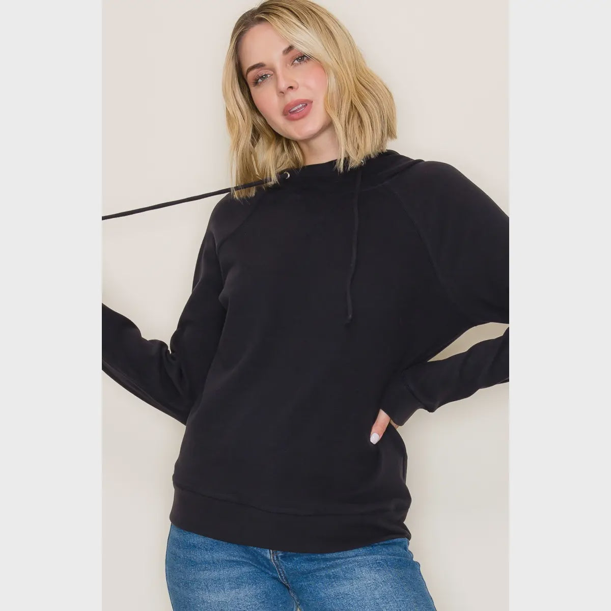 Staccato Charcoal Luxe Micro-Brushed Hoodie