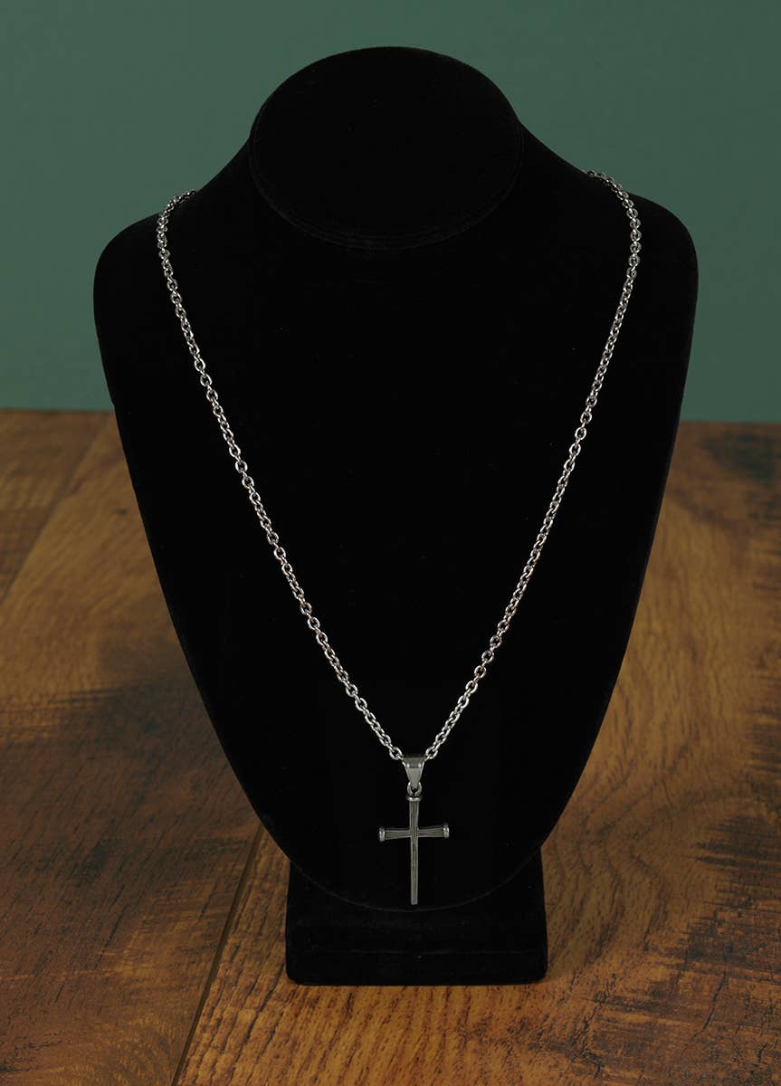 Man of God Necklace Cross Stainless Steel