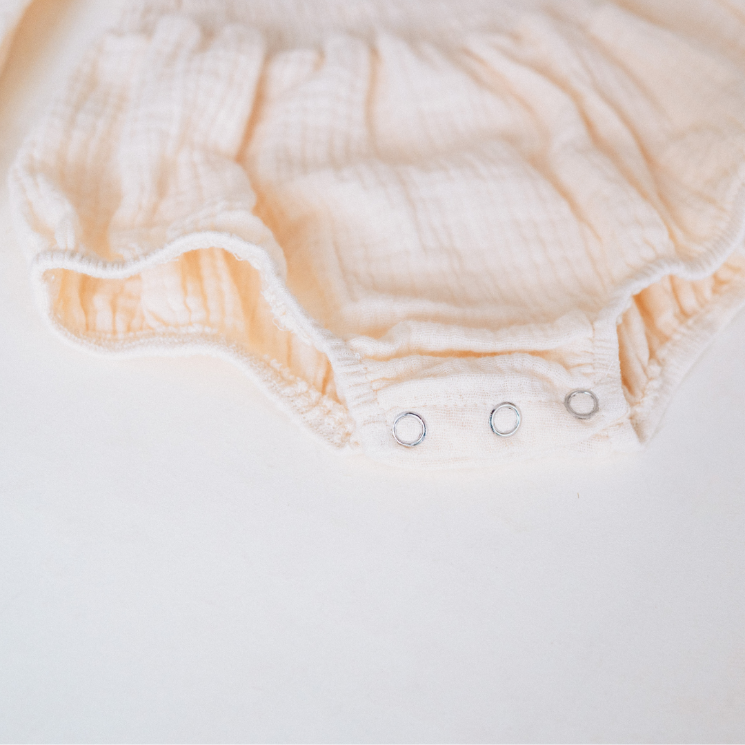 Muslin Puffed Sleeve Mommy & Me Dress - Infant: 9-12M