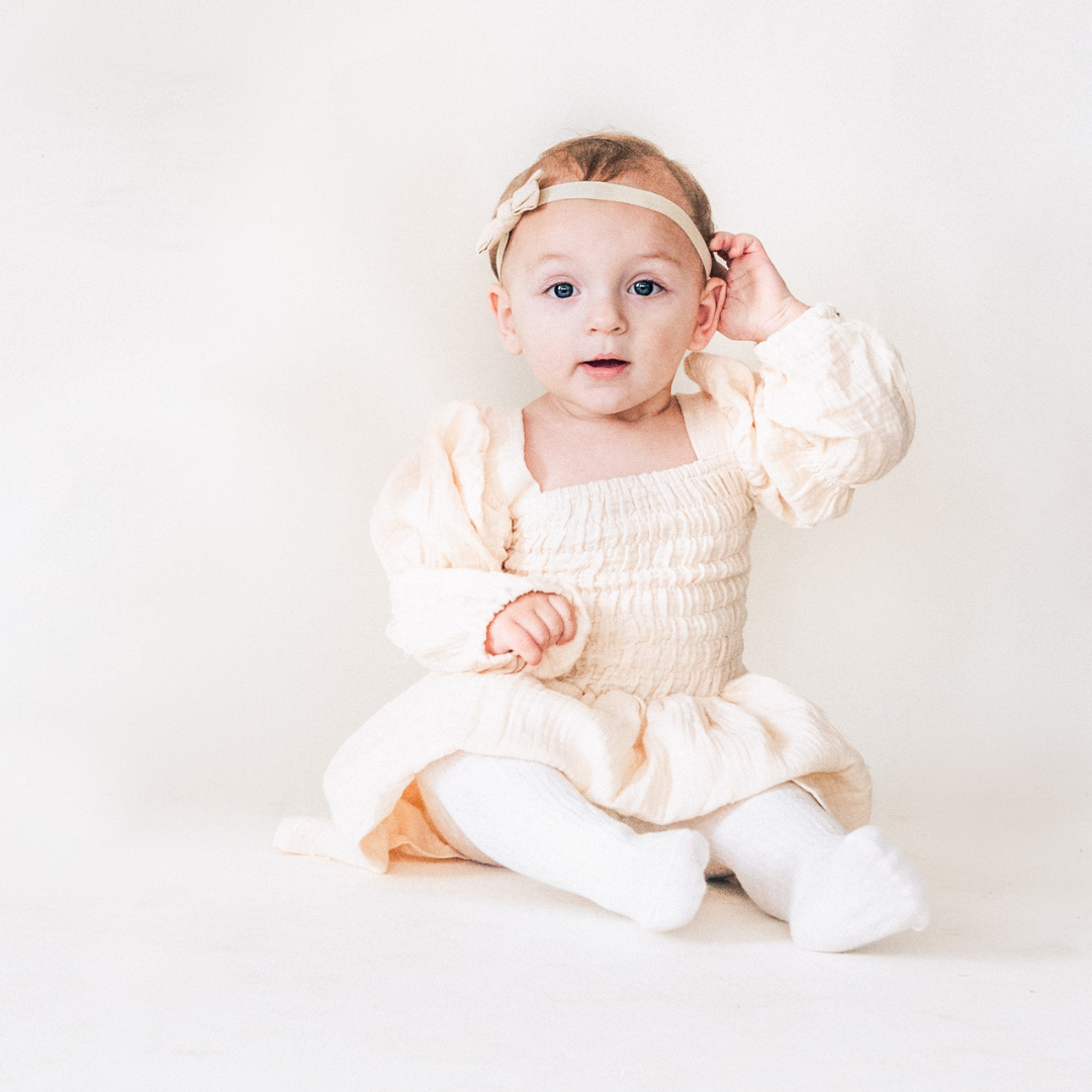 Muslin Puffed Sleeve Mommy & Me Dress - Child: 8-9Y