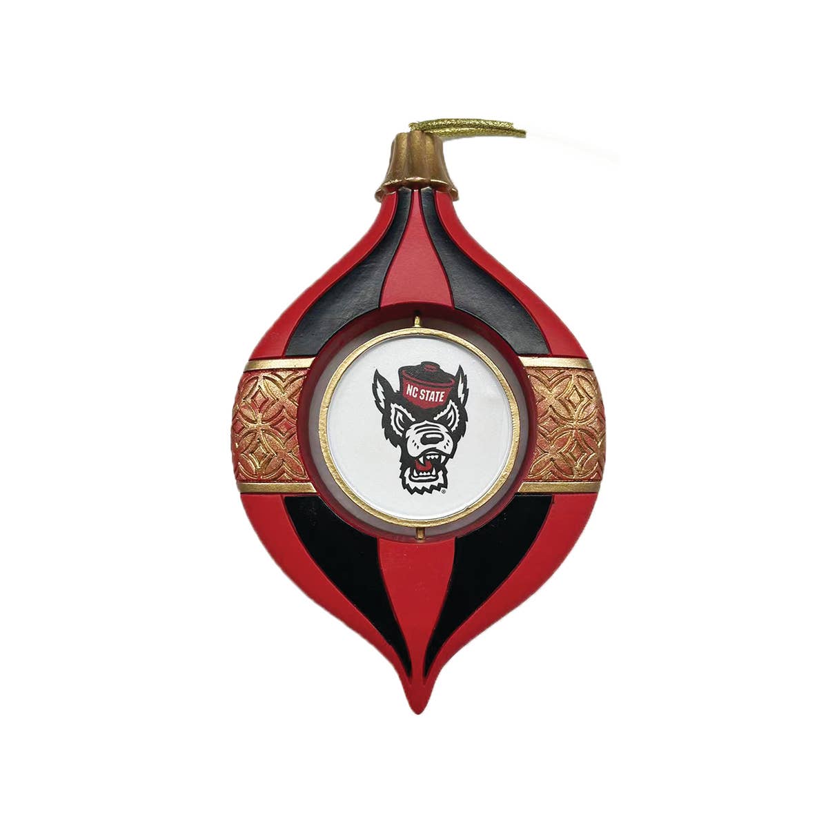 5.5" North Carolina State Spinning Bulb Ornament