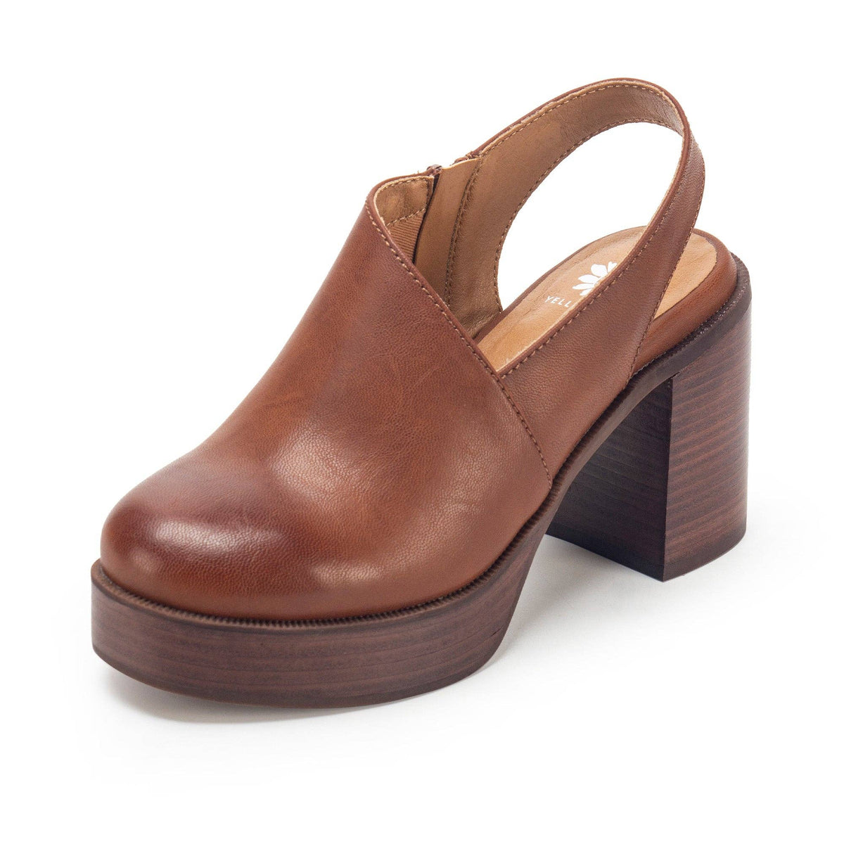 Yellow Box Dark Chestnut Laine Platform Heel