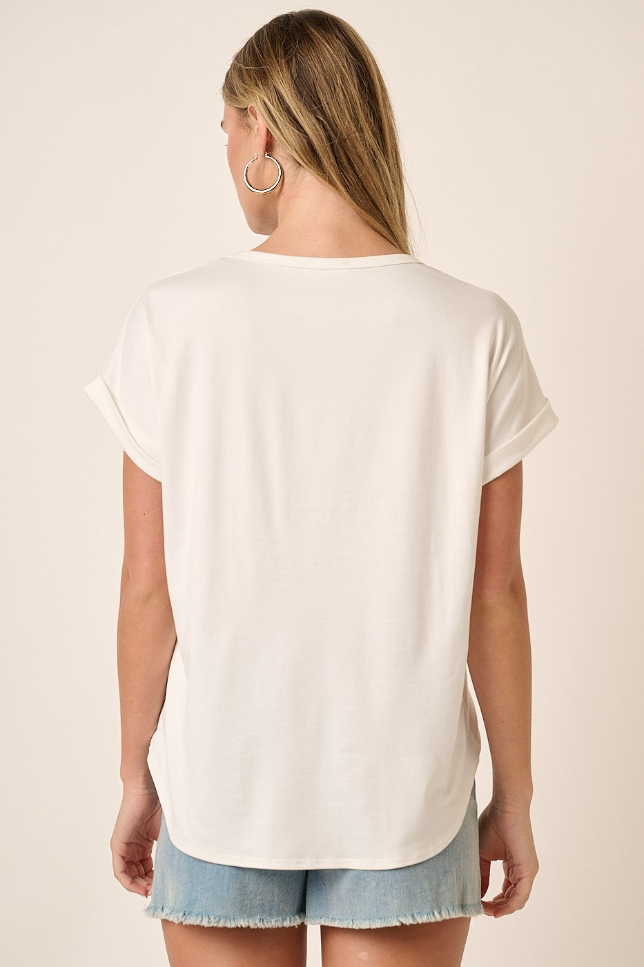 Soft Knit Dolman Sleeve Tee – Relaxed Fit Everyday Top