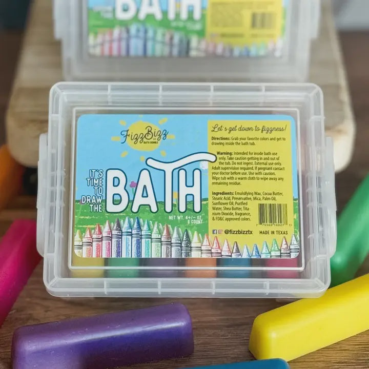 It's Time To Draw the Bath! Bath Crayons