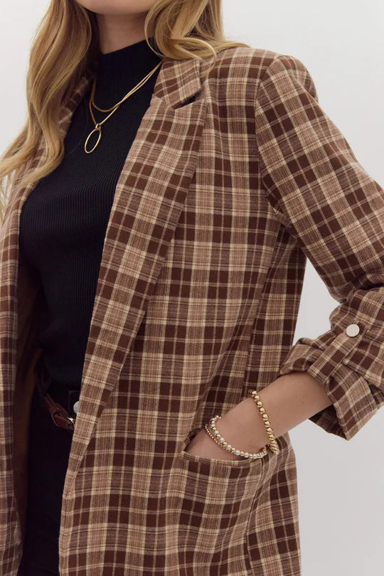 Boss Lady Camel Blazer Entro
