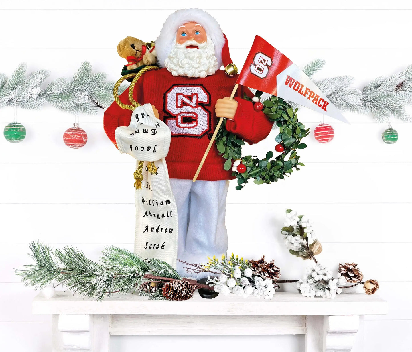 12" North Carolina State Proud Santa
