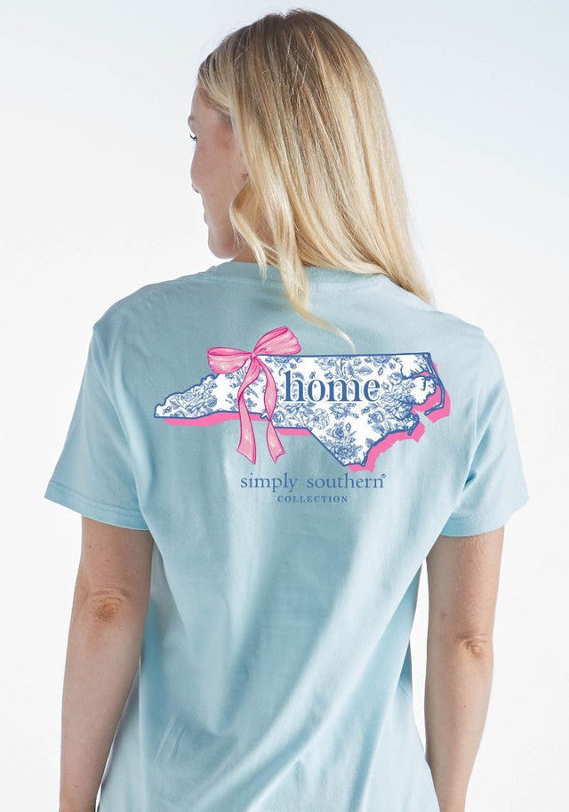 SS North Carolina Floral Pattern Tee Simply Southern