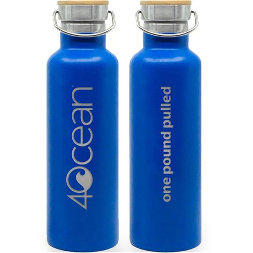 Reusable Stainless Steel Water Bottle - Blue