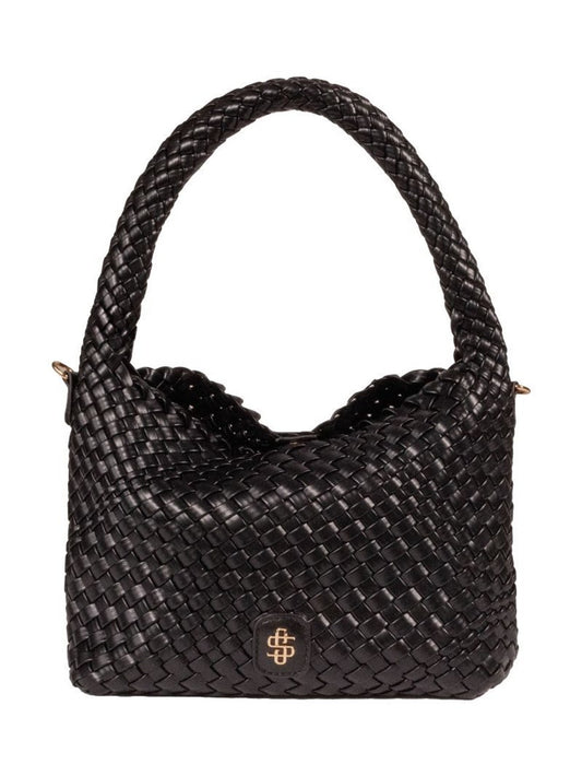 SS Slouchy Hand Woven Bag - Black