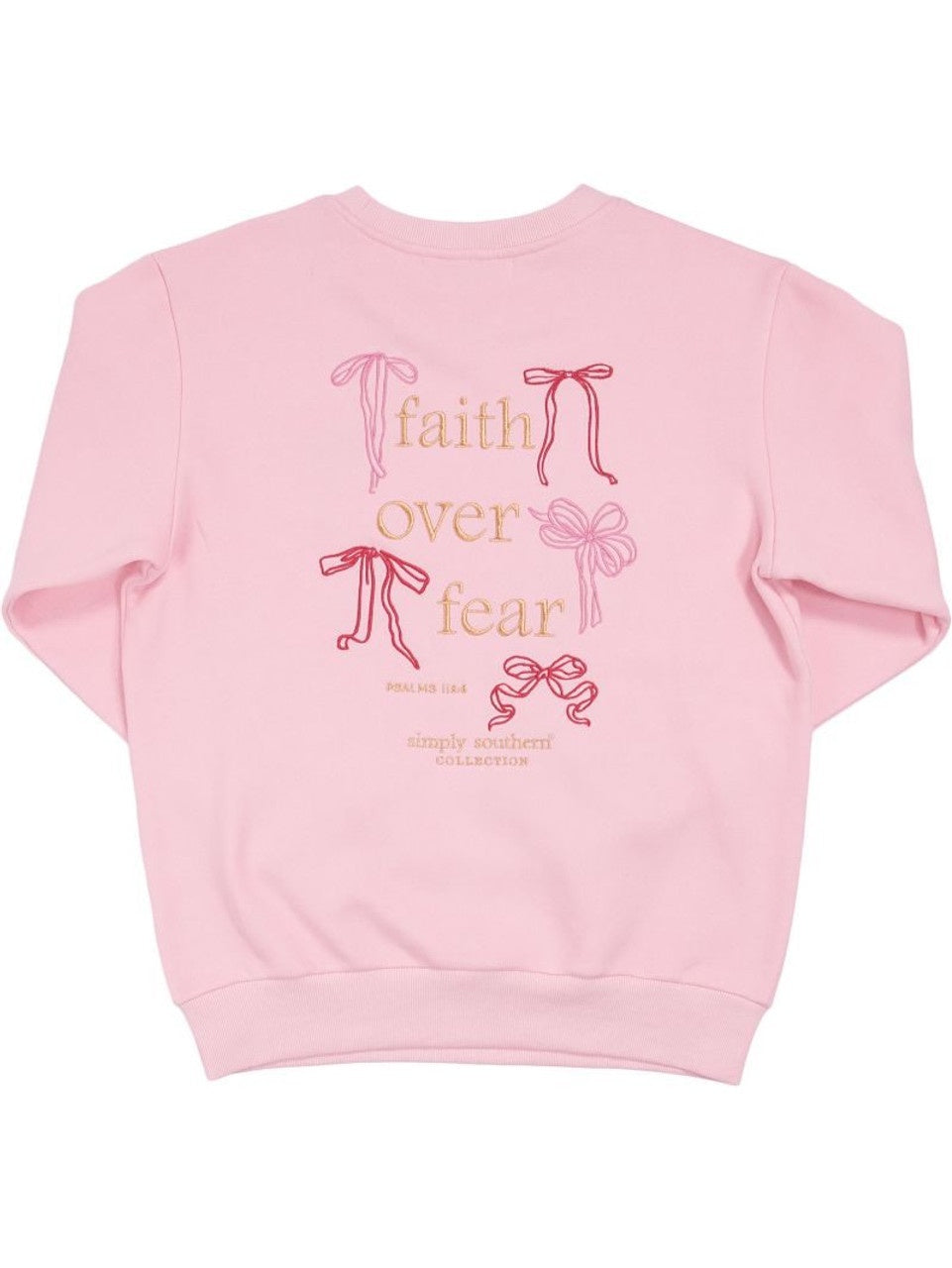 Simply Southern Youth Dilara Crew – Faith Over Fear (Pink)
