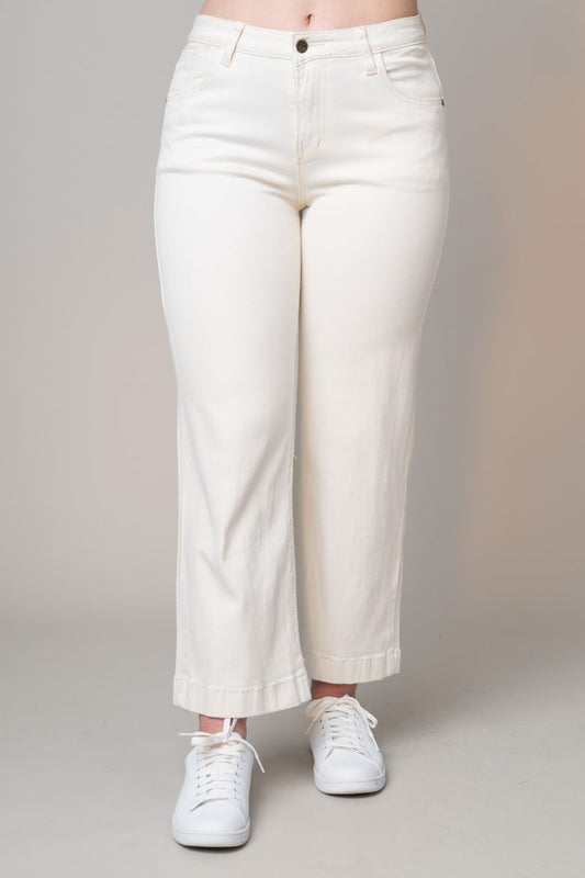 Heart of Palm Stretch Twill Wide Leg Jean