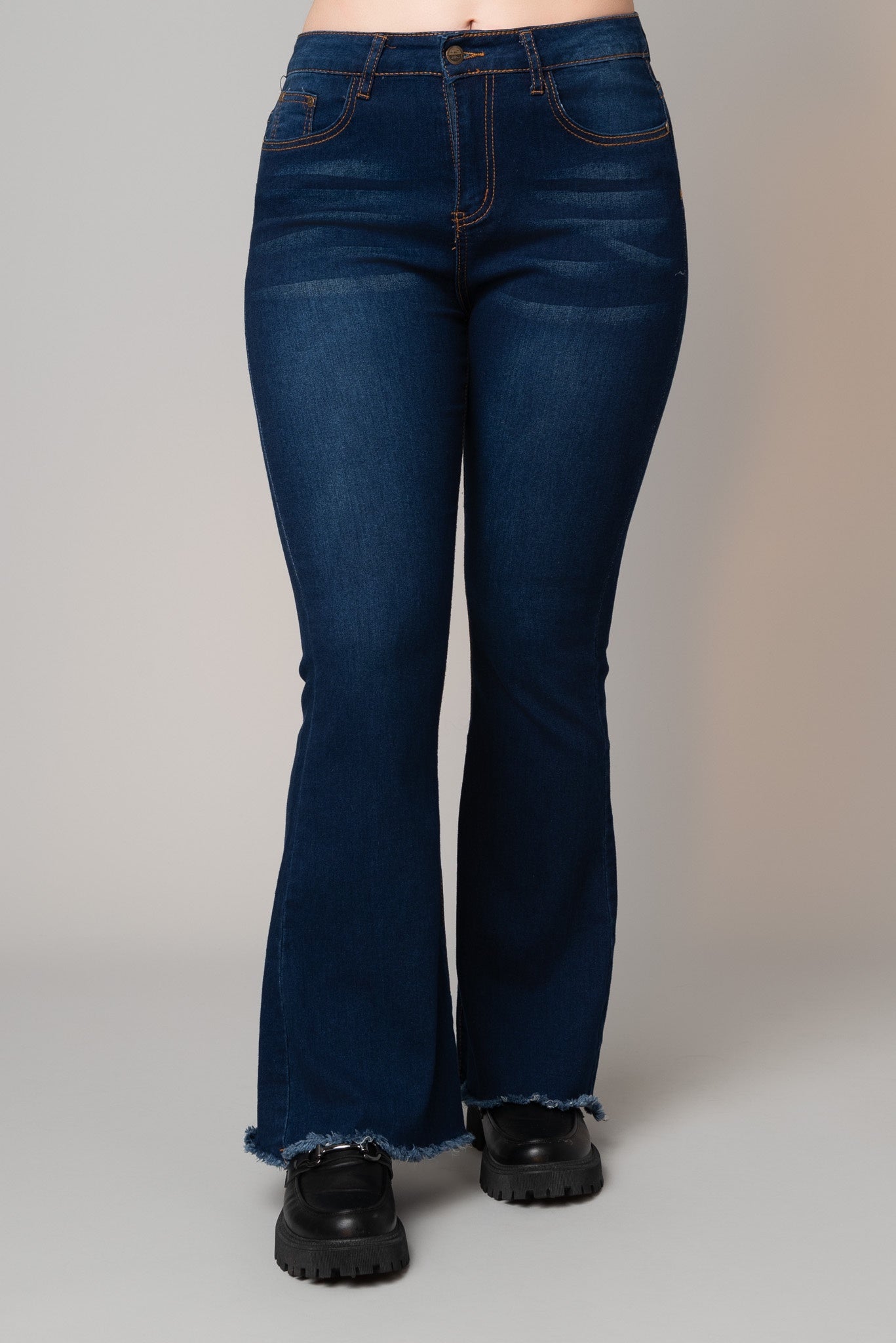 Heart of Pine Stretch Denim Flare Jean Petite Length